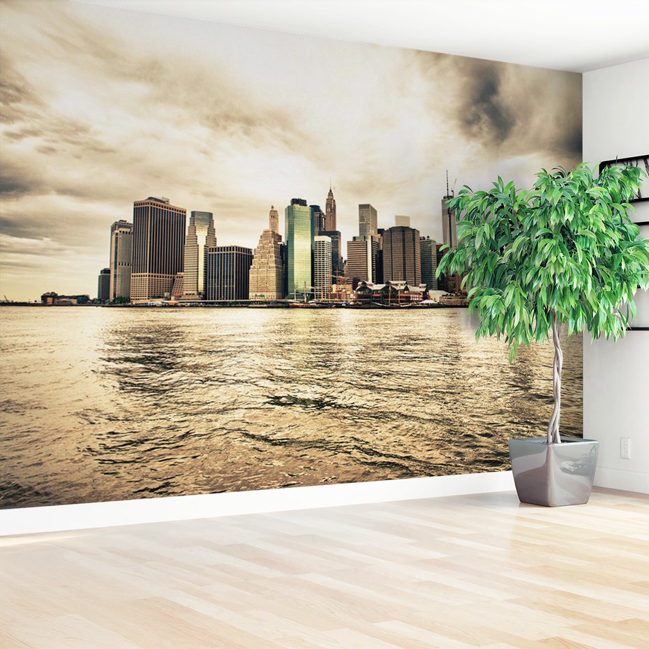 Fototapeta - miasto, budynki, woda