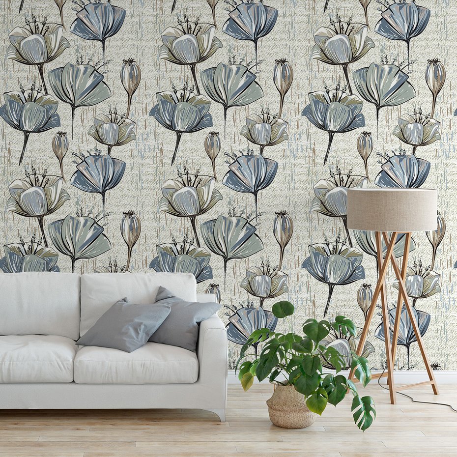 Tapeta - kwiaty, grafika, natura