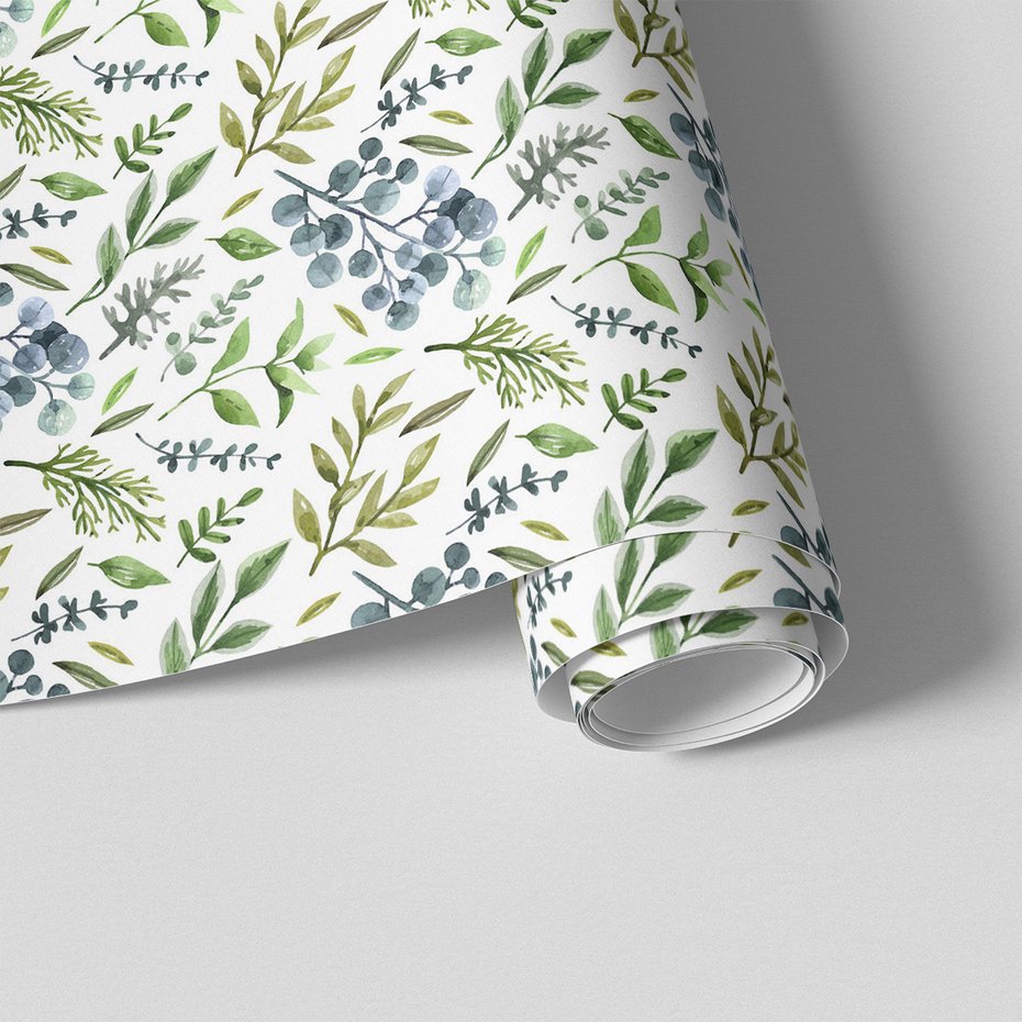 Tapeta - liście, gałązki, jagody