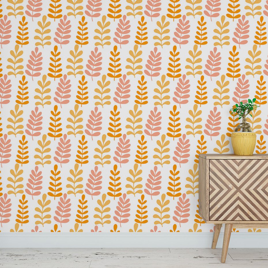 Tapeta - liście, gałązki, natura