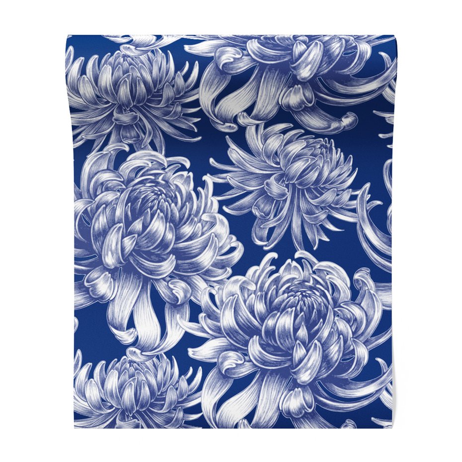 Tapeta - kwiaty, ornament, elegancja