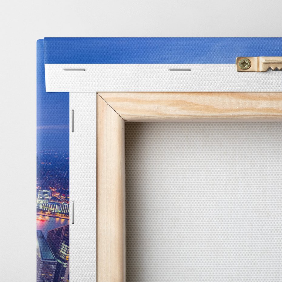 Obraz na płótnie - miasto, noc, panorama