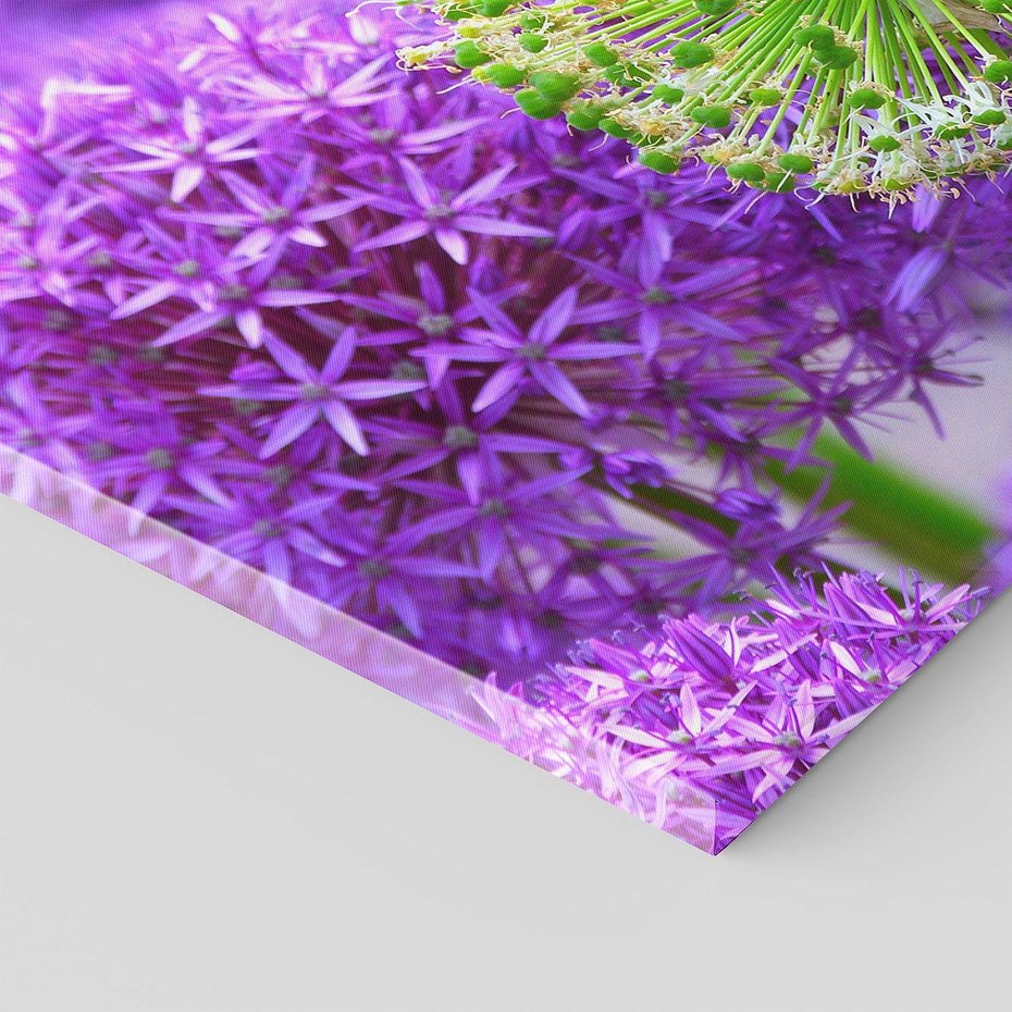 Obraz na płótnie - kwiat, fioletowy, zielony