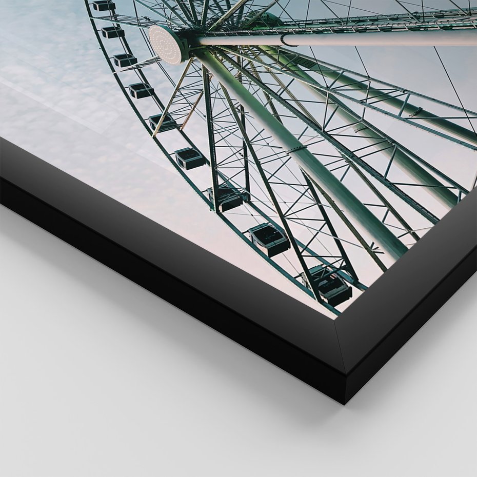 Zestaw obrazy w ramie, plakaty - wakacje, plaża, piasek - rama czarna