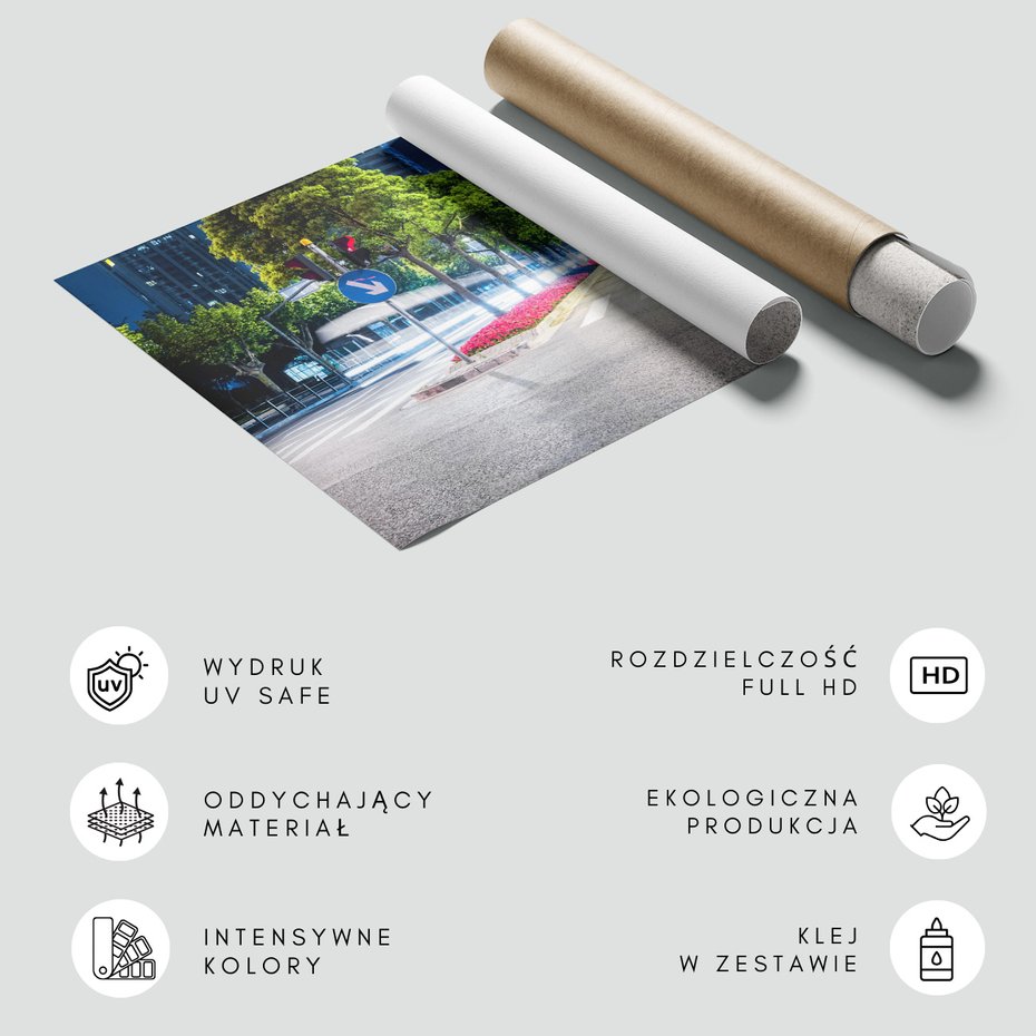 Fototapeta - miasto, ulica, noc