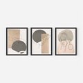 Zestaw obrazy w ramie, plakaty - kobieta, portret, abstrakcja - rama czarna