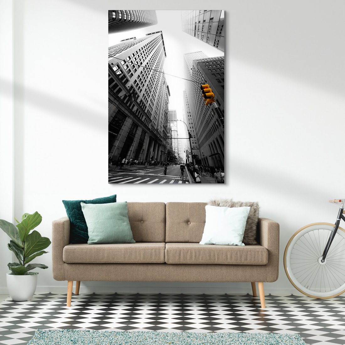 Obraz na płótnie - miasto, budynki, ulica
