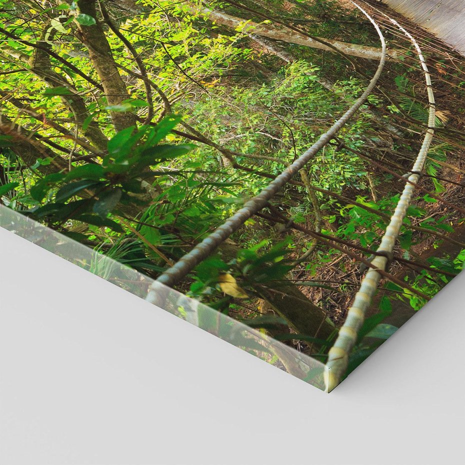 Obraz na płótnie - las, most, natura