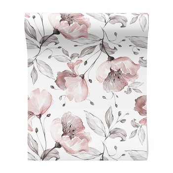 Tapeta - kwiaty, liście, elegancja