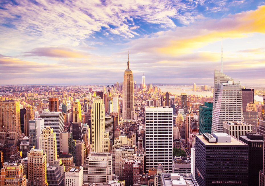 Fototapeta - miasto, drapacze chmur, panorama