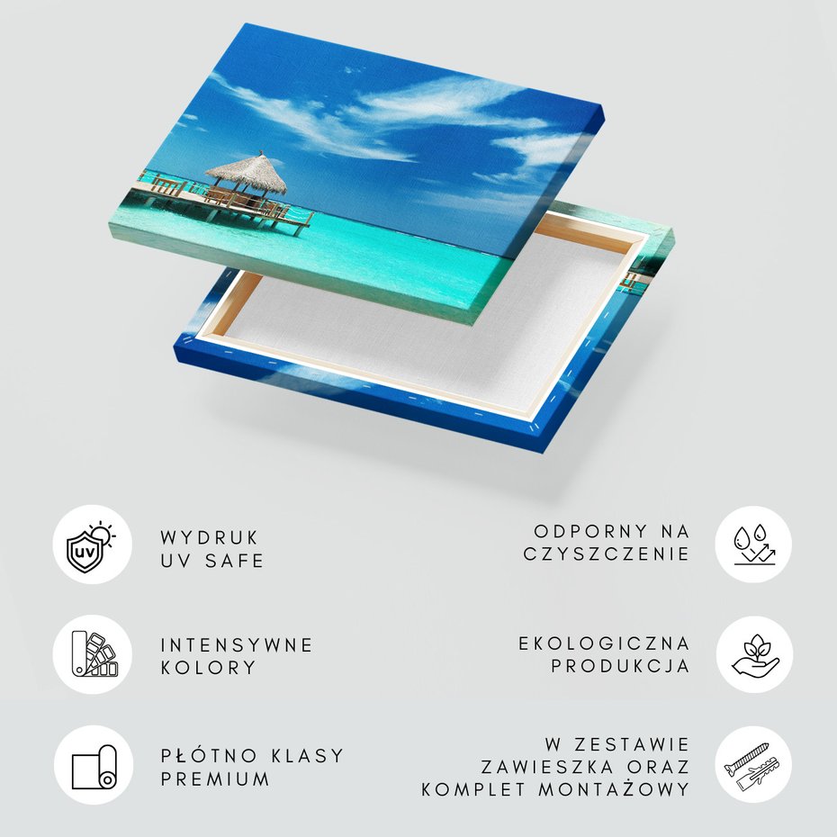 Obraz na płótnie - plaża, morze, turkusowy