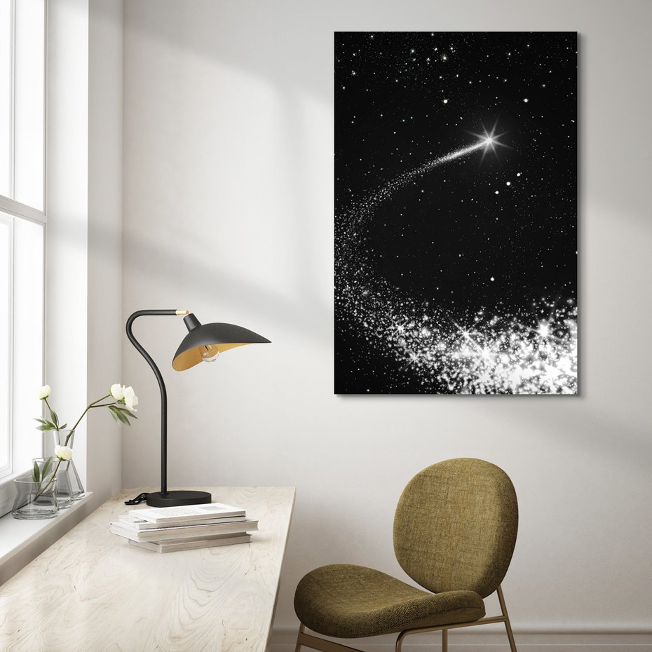Obraz na płótnie - gwiazda, przestrzeń, noc