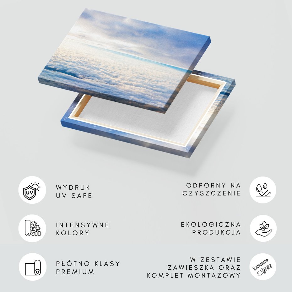 Obraz na płótnie - niebo, chmury, widok