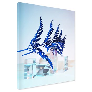 Obraz na płótnie - abstrakcja, liście, kompozycja