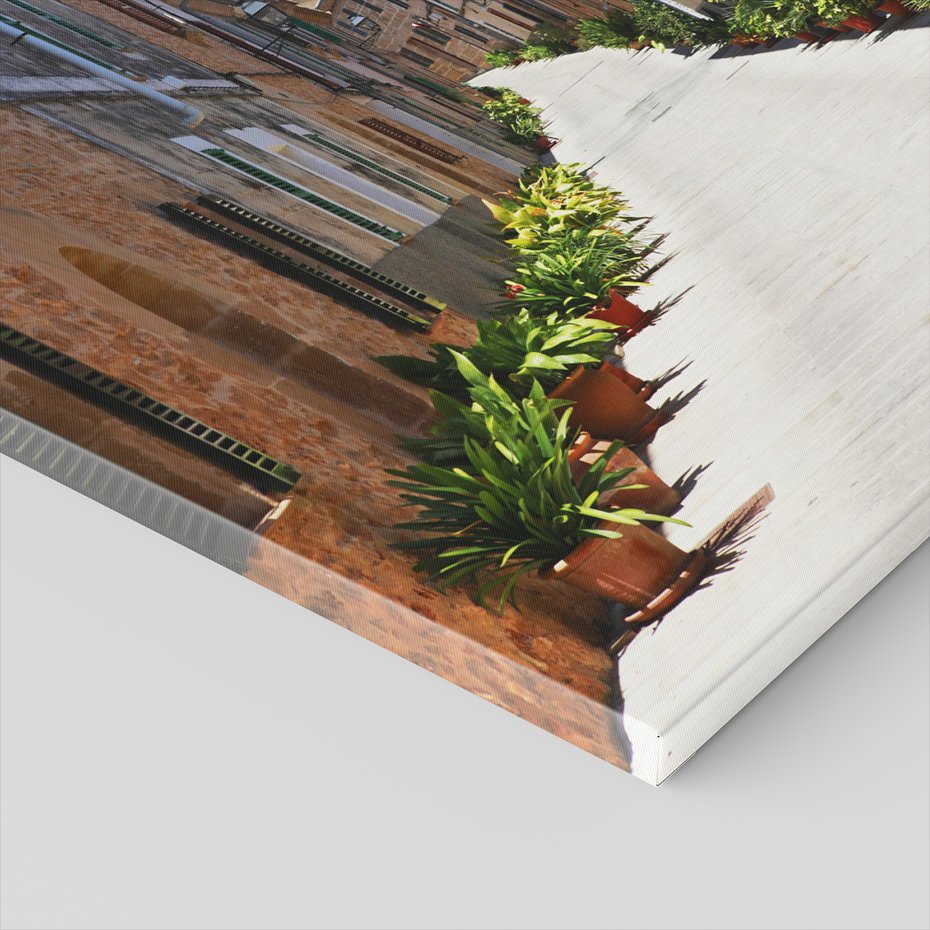 Obraz na płótnie - uliczka, miasto, budynki