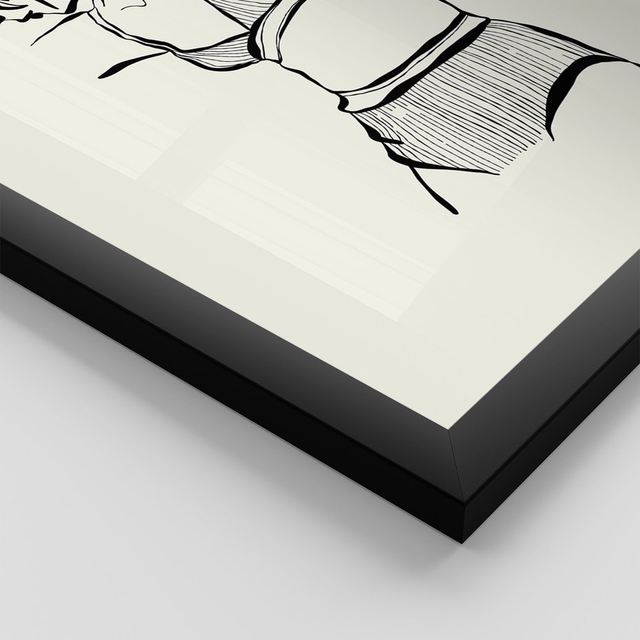 Zestaw obrazy w ramie, plakaty - kobieta, bielizna, ciało - rama czarna