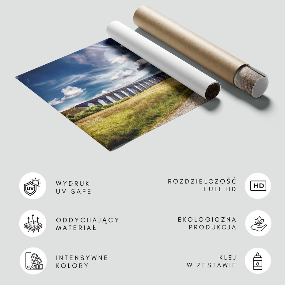 Fototapeta - most, krajobraz, niebo