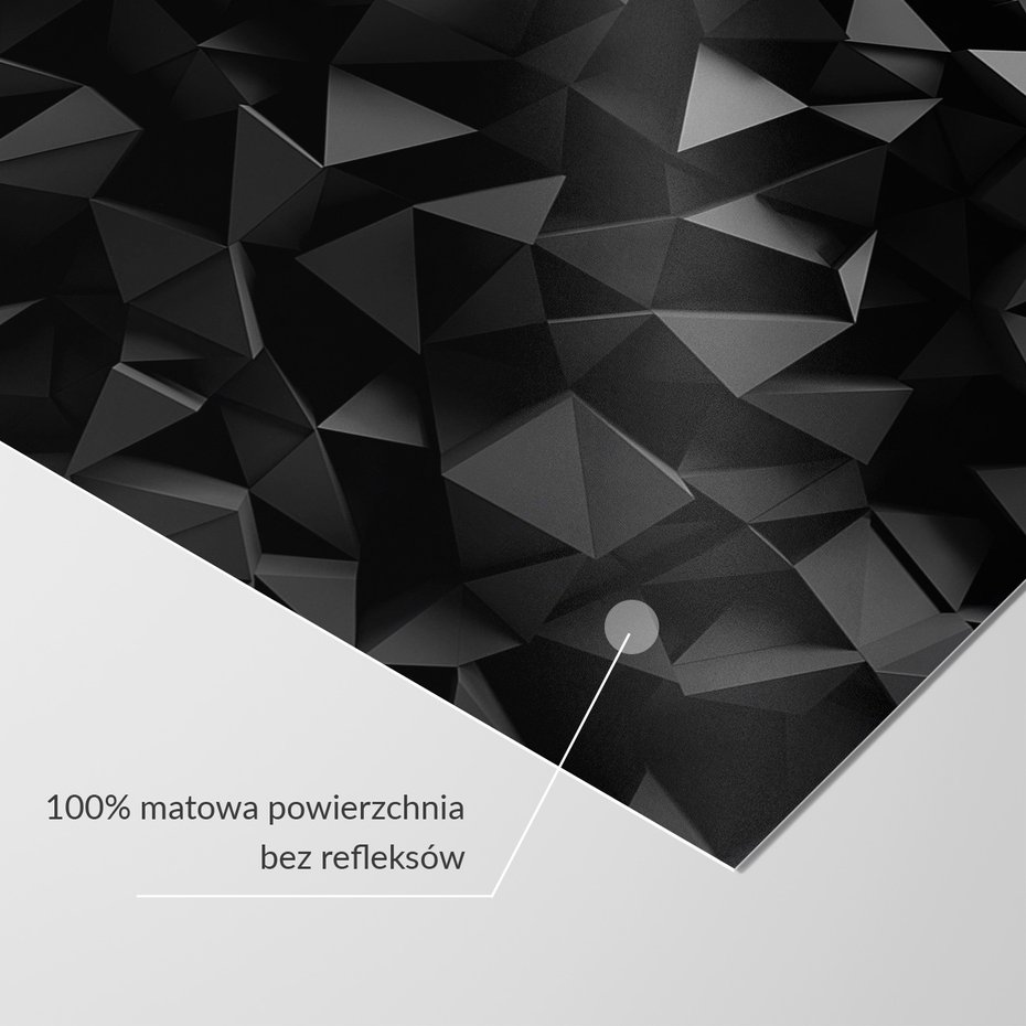 Fototapeta - abstrakcja, trójkąty, ciemne