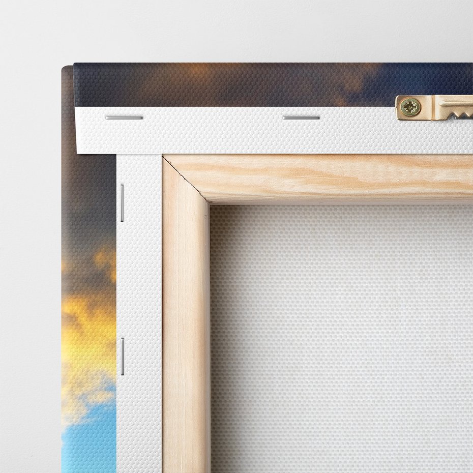 Obraz na płótnie - balony, lawenda, zachód słońca