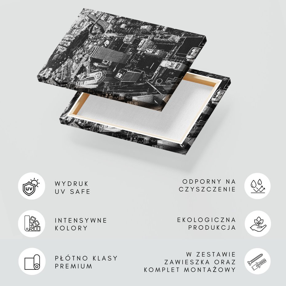Obraz na płótnie - miasto, budynki, panorama