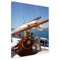 Obraz na płótnie - żaglówka, morze, ster