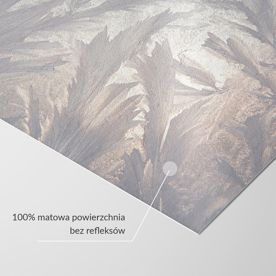 Fototapeta - loft, liście, szron