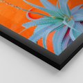 Zestaw obrazy w ramie, plakaty - rośliny, architektura, tropikalne - rama czarna
