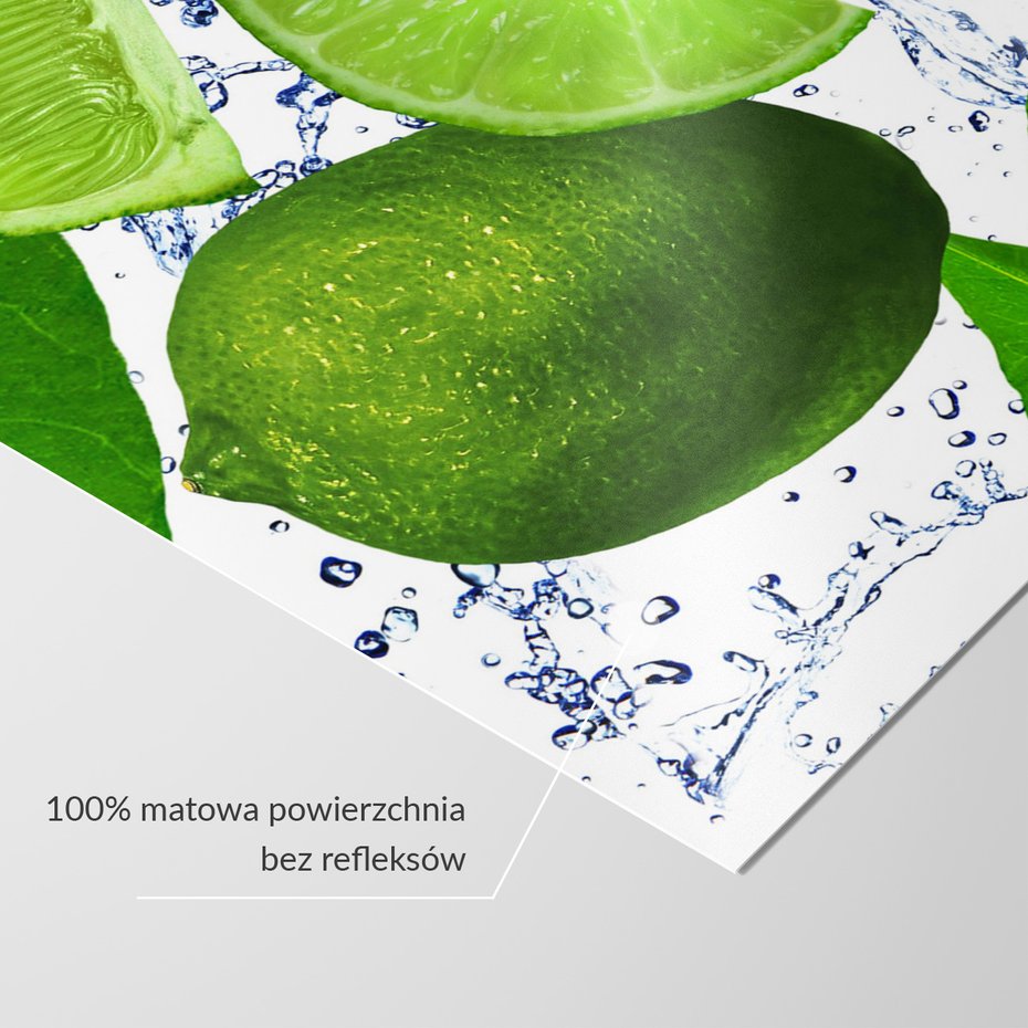 Fototapeta - limonka, owoce, woda