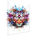 Obraz na płótnie - tygrys, abstrakcja, okulary