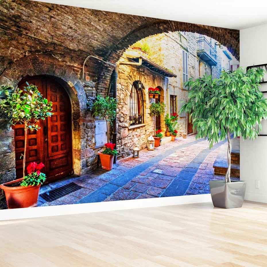 Fototapeta - uliczka, miasto, architektura