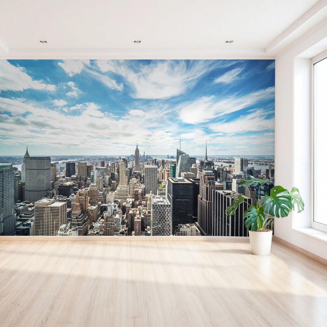 Fototapeta - miasto, drapacze chmur, niebo