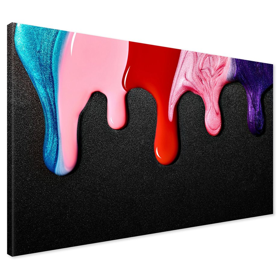 Obraz na płótnie - lakier do paznokci, abstrakcja, kolory