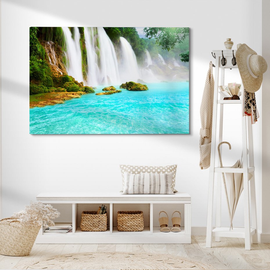 Obraz na płótnie - wodospad, woda, natura