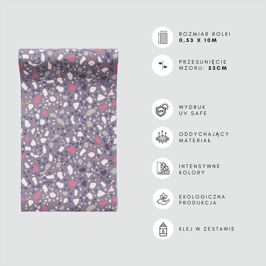 Tapeta - terazzo, kamień, tekstura