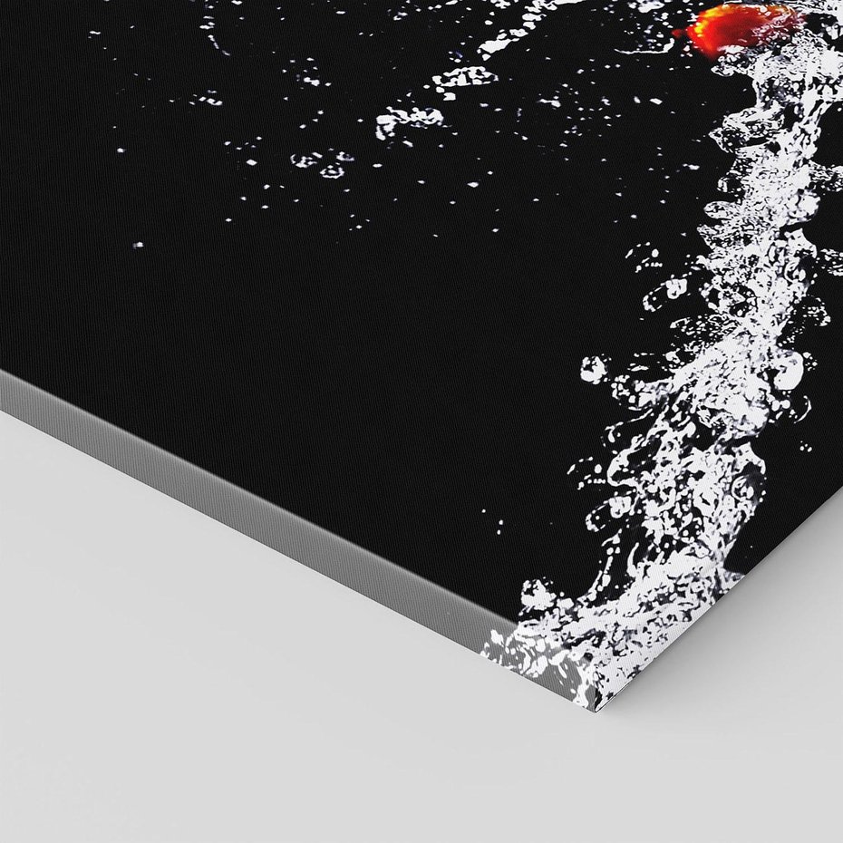 Obraz na płótnie - papryka, woda, czerwony