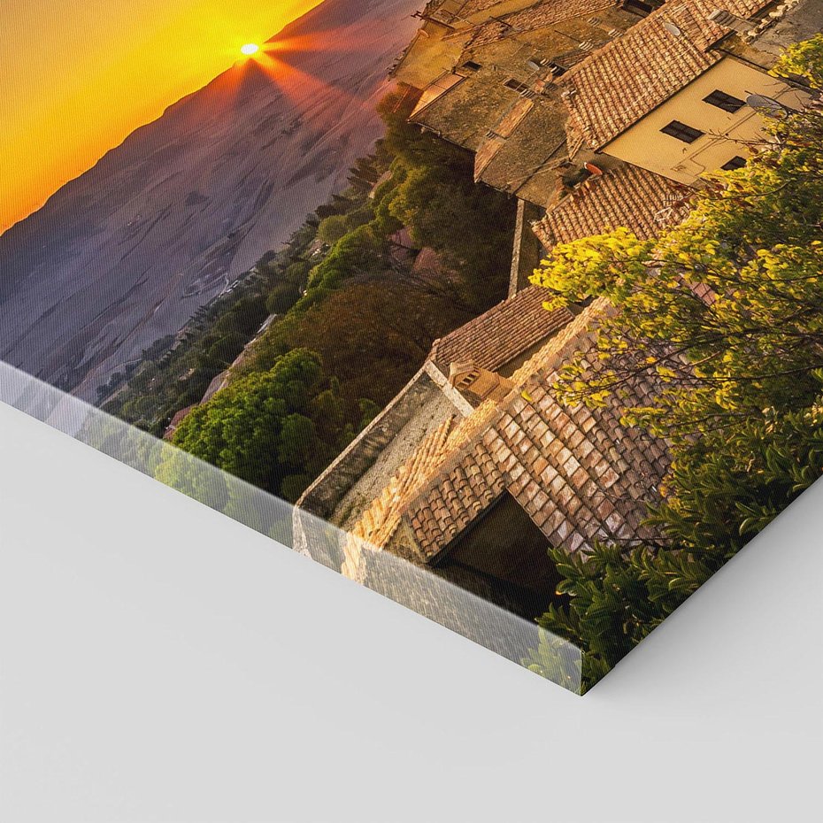 Obraz na płótnie - miasto, wzgórze, toskania