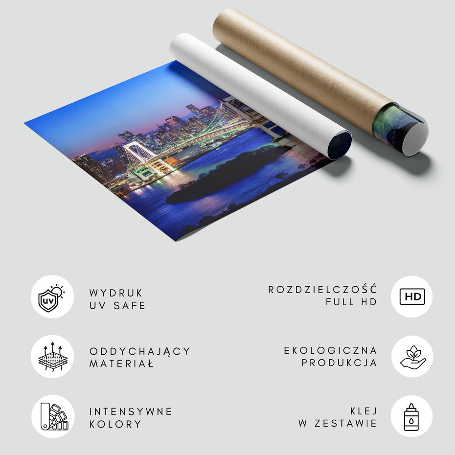 Fototapeta - most, miasto, noc