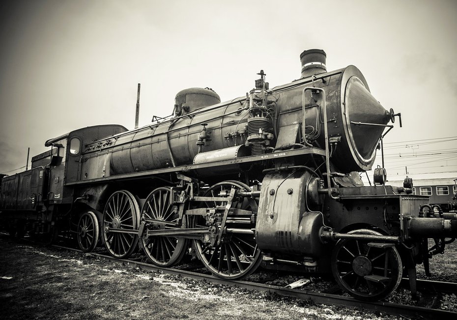 Fototapeta - parowóz, pociąg, kolej