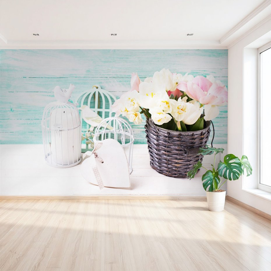 Fototapeta - kwiaty, dekoracje, wiosna