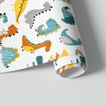 Tapeta - dziecięca, dinozaury, ilustracje, postacie