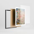 Zestaw obrazy w ramie, plakaty - kwiaty, rośliny, delikatne - rama czarna