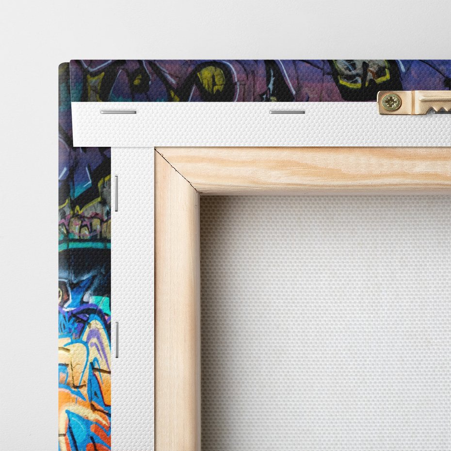 Obraz na płótnie - graffiti, mur, sztuka