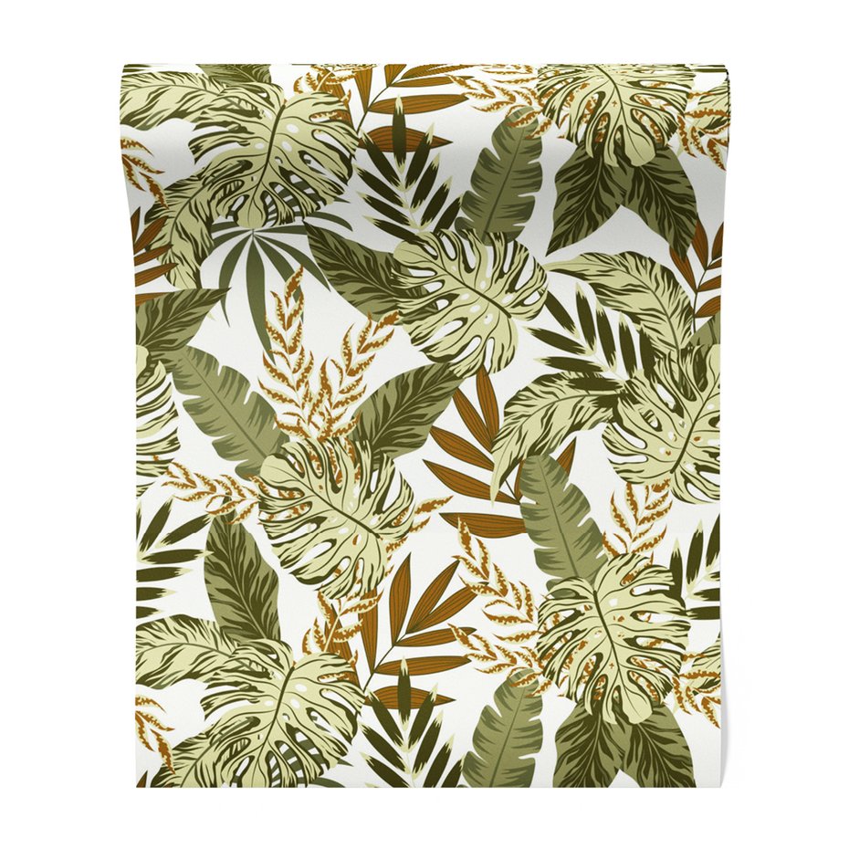 Tapeta - liście, monstera, tropikalny