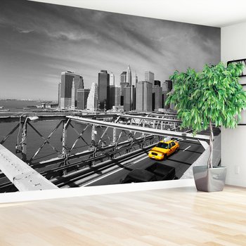 Fototapeta - miasto, most, taksówka