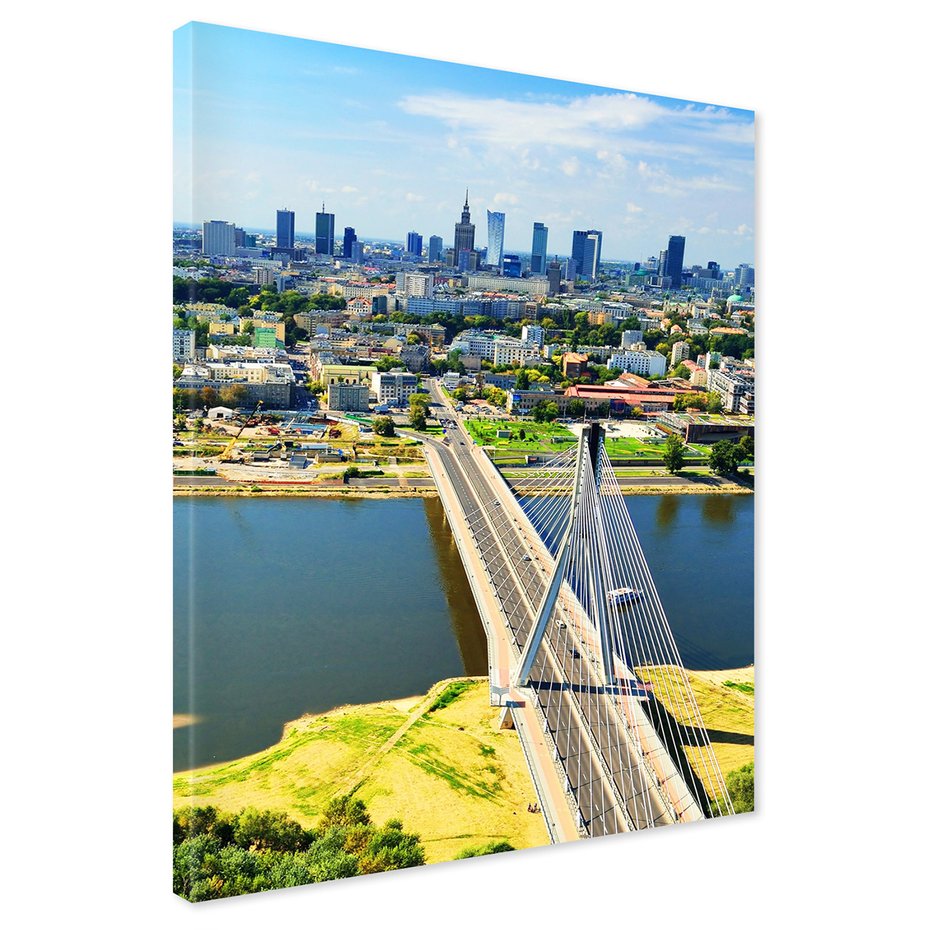 Obraz na płótnie - miasto, most, rzeka