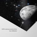 Fototapeta - kosmos, księżyc, gwiazdy