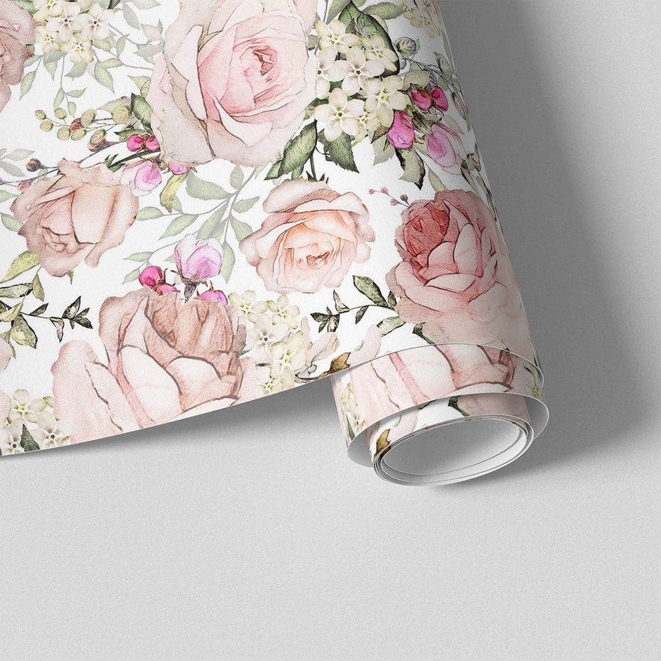 Tapeta - róże, kwiaty, liście