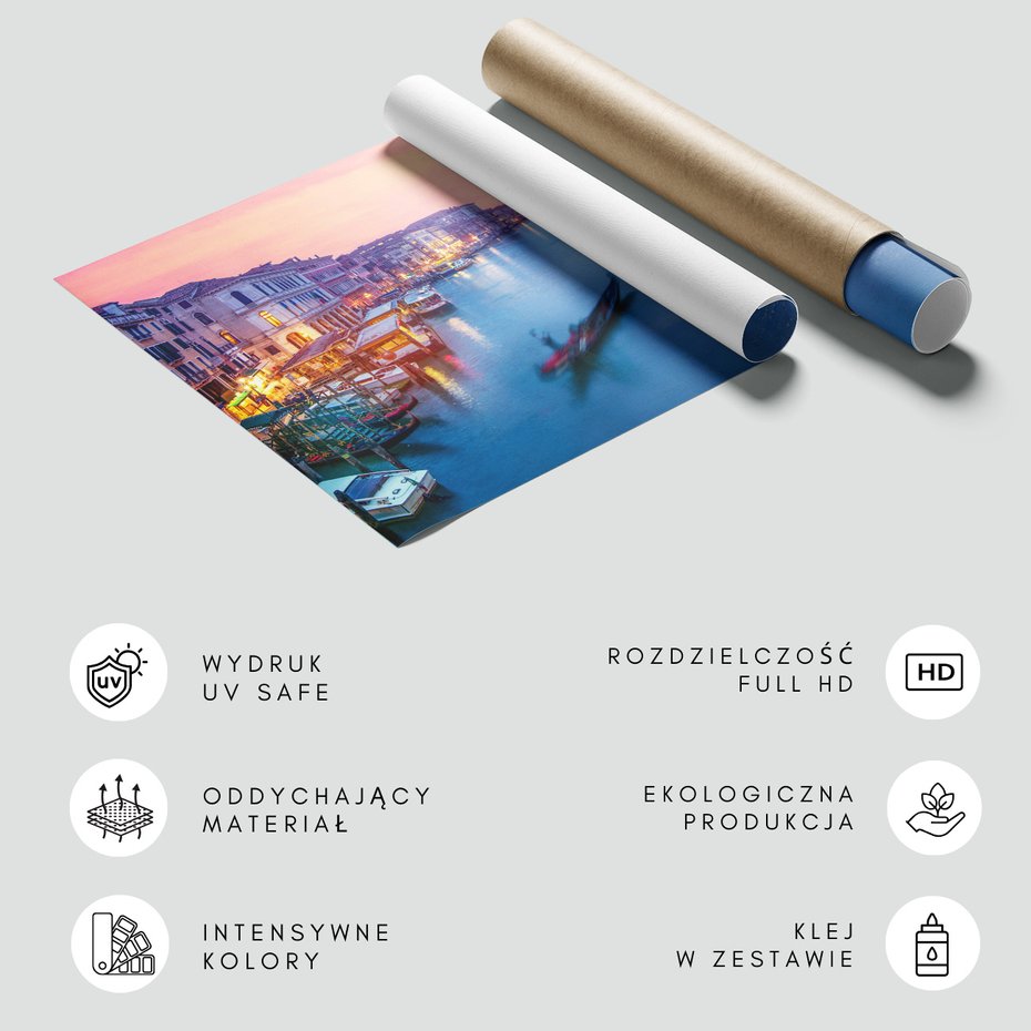 Fototapeta - wenecja, kanał, gondole