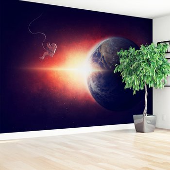 Fototapeta - kosmos, ziemia, astronauta