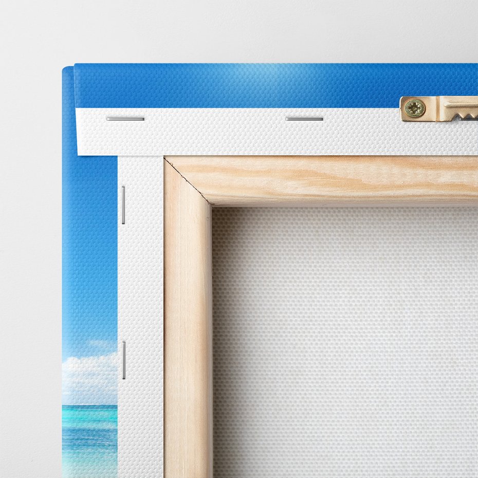 Obraz na płótnie - palma, plaża, morze